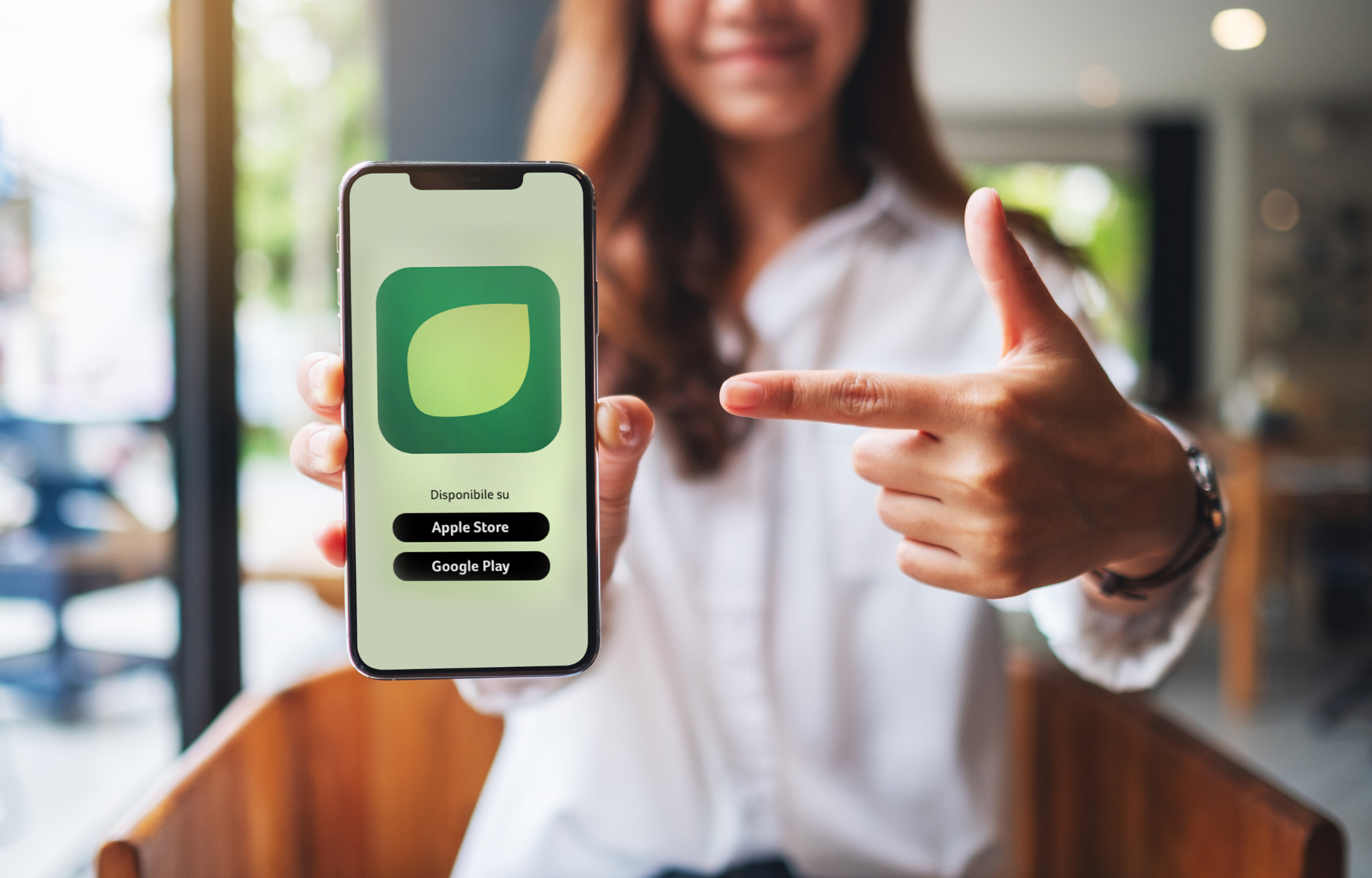 Cellulare con schermata dell'App Aboca Life